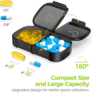 Weekly Pill Organizer 2 Times a Day